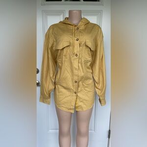 Liz Claiborne Yellow Hooded Jacket